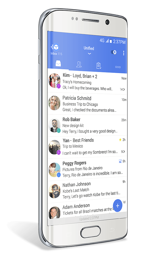 Email management across accounts