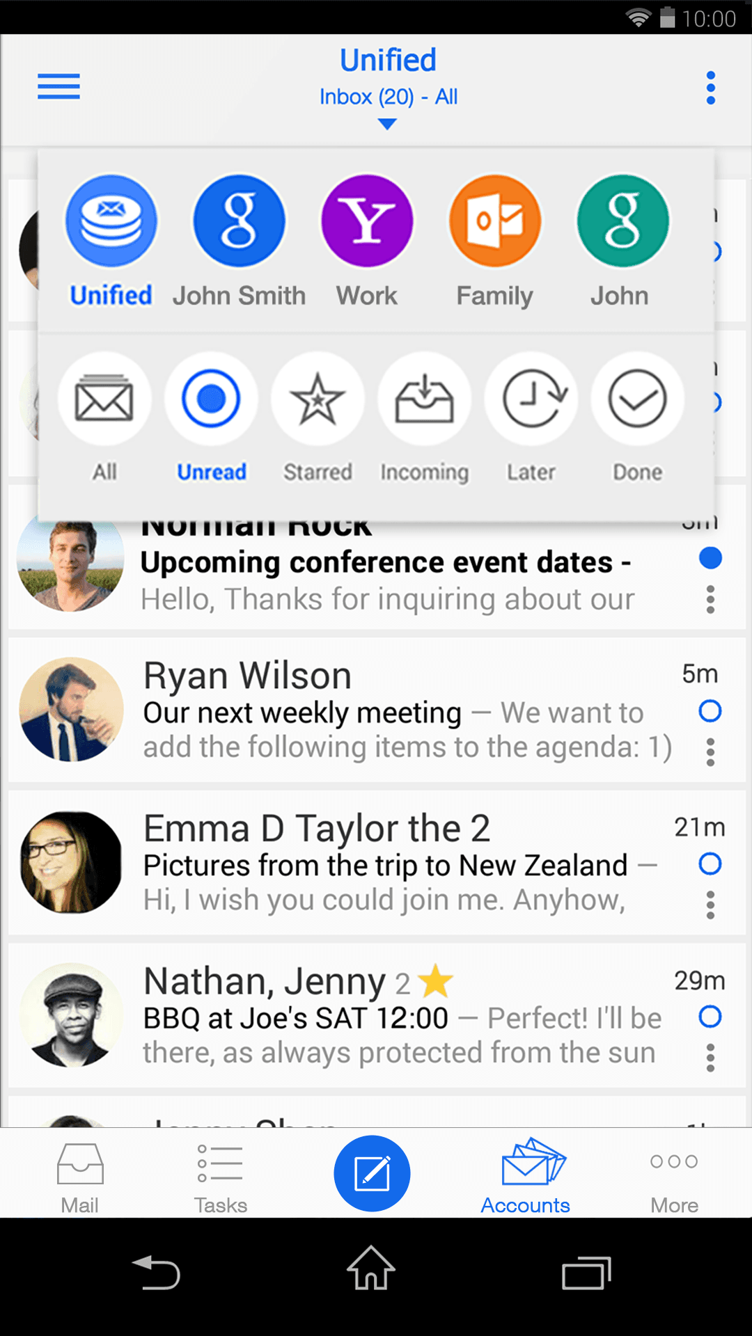 Account controls preview